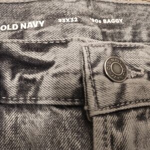 Old Navy Black and Gray Men's Jeans
